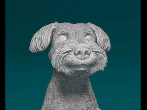 Schnauzer dog Modèles 3D en vedette