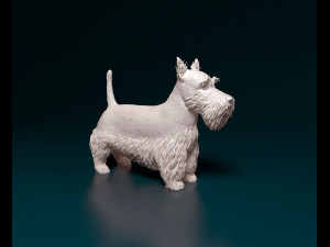 Scottish terrier 3D Print Model