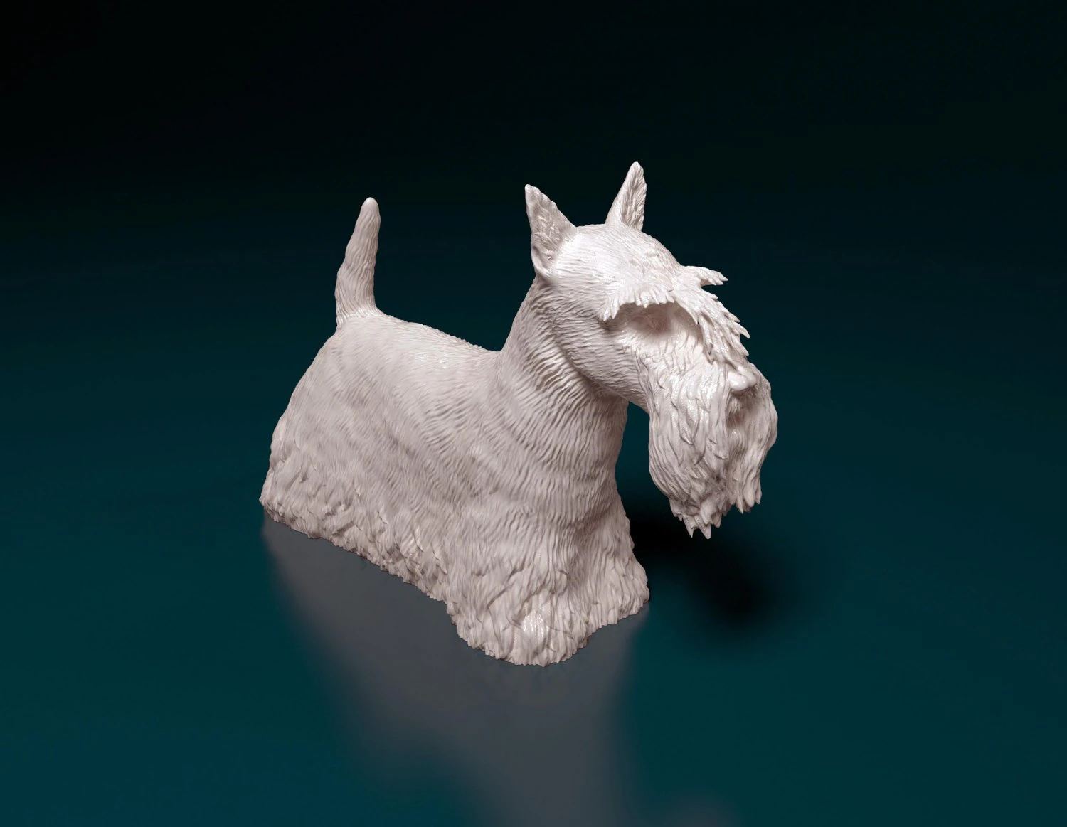 Scottish terrier dog 3D Print Model .c4d .max .obj .3ds .fbx .stl .blend
