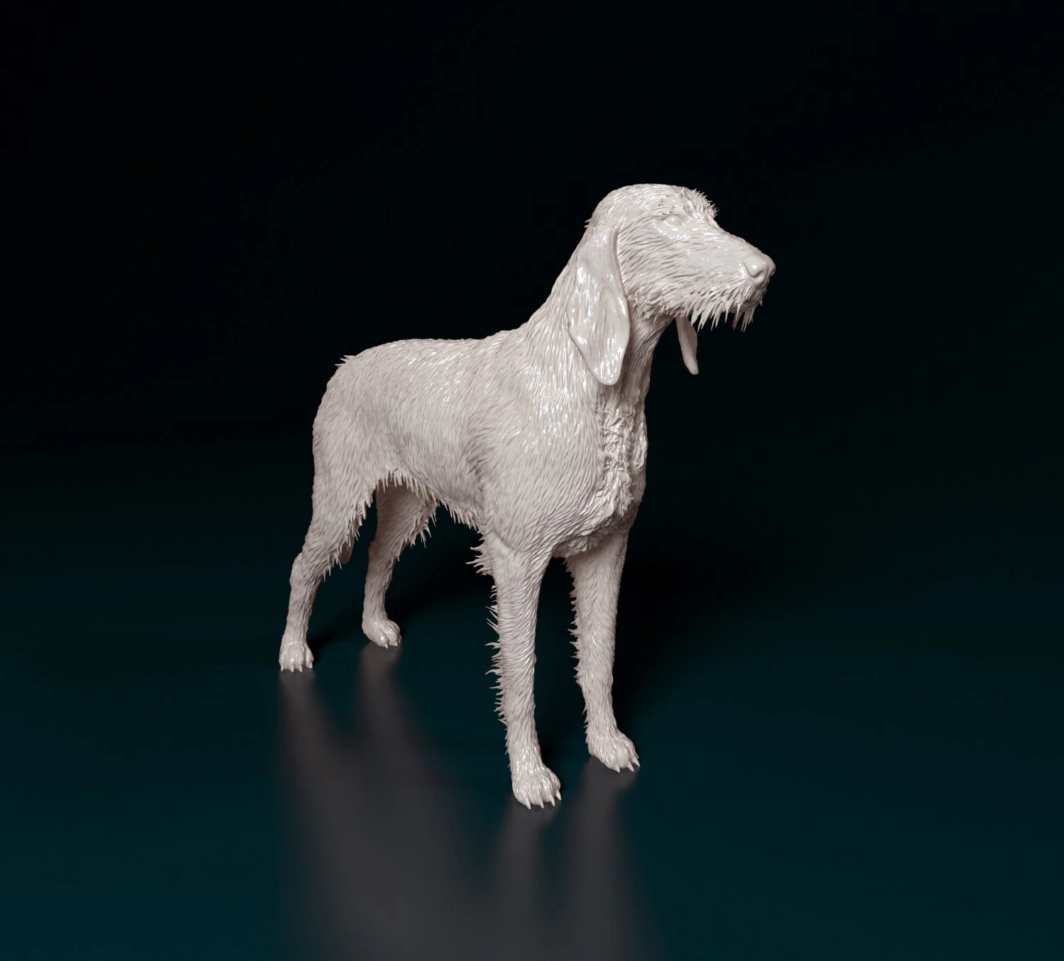 Rough-haired Segugio 3D Print Model .c4d .max .obj .3ds .fbx .stl .blend 