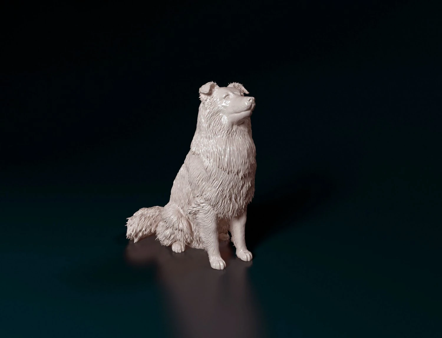 Sheltie 3D Print Model .c4d .max .obj .3ds .fbx .stl .blend 