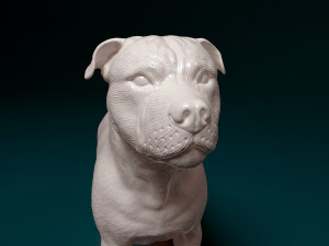 Staffordshire bull terrier 3 Modelo de impresión 3D
