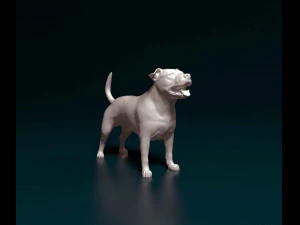 Staffordshire-bulterri&euml;r 3D printmodel