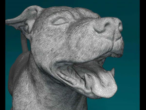 स्टैफ़र्डशायर बुल टेरियर 3D प्रिंट मॉडल