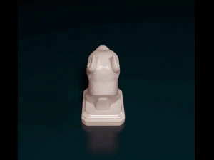 Staffordshire bull terrier bust 3D Print Model