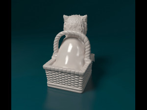 Toto in the basket 3D 프린트 모델