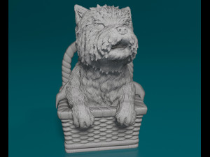 Toto in the basket 3D 프린트 모델