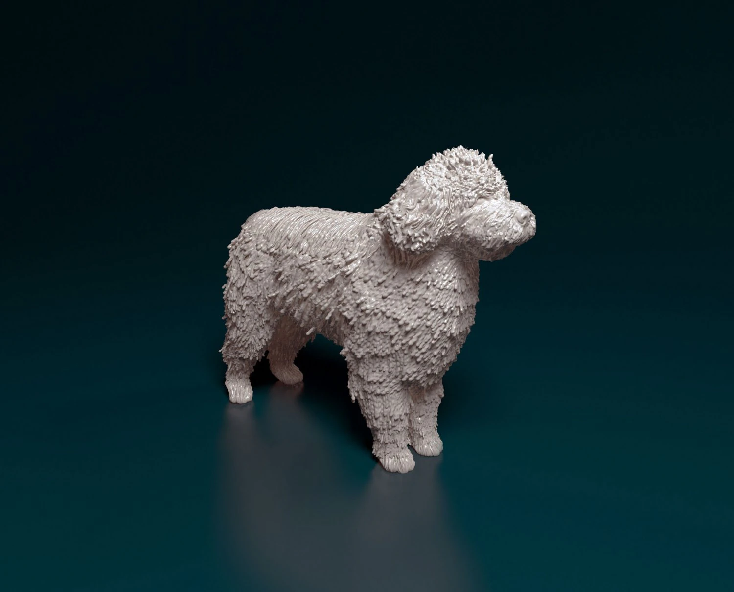 Water dog 3D Print Model .c4d .max .obj .3ds .fbx .stl .blend