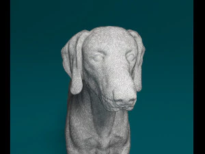 Weimaraner 3D Print Model