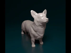 Welsh Corgi Pembroke 3D Print Model