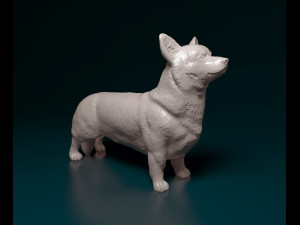 Welsh Corgi Pembroke 3D-Druckmodell