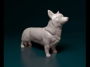 Welsh Corgi Pembroke 3D Print Model