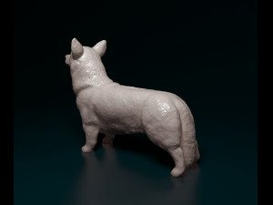 Welsh Corgi Pembroke 3D-Druckmodell