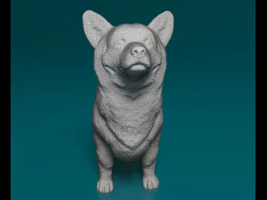 Welsh Corgi Pembroke 3D Print Model