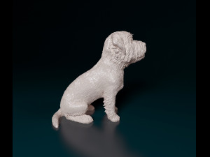 West highland white terrier sitting Modelo de Impressão 3D