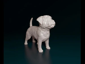West highland white terrier 2 Modello di stampa 3D