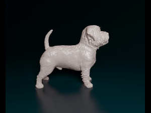West highland white terrier 2 3D-printmodel