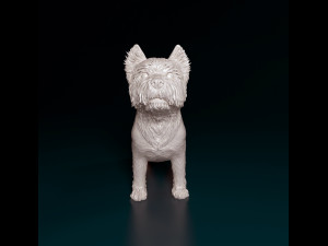 West highland white terrier 2 3D-printmodel