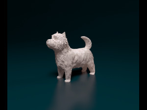 West highland white terrier 3 Model Cetak 3D