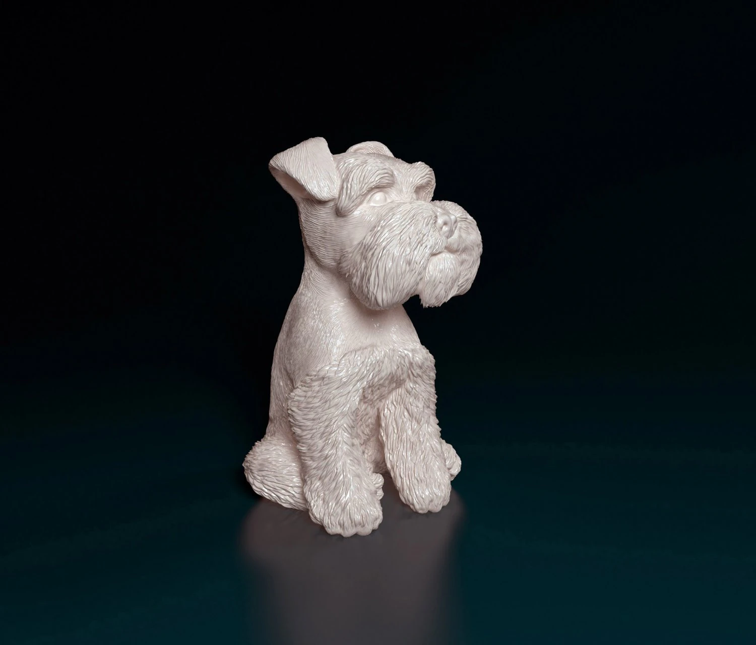 Zwergschnauzer dog 3D Print Model .c4d .max .obj .3ds .fbx .stl .blend 