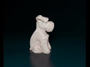 Zwergschnauzer dog 3D प्रिंट मॉडल