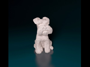 Zwergschnauzer dog 3D प्रिंट मॉडल