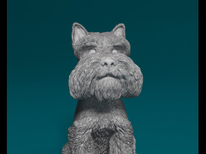 Zwergschnauzer dog 3D प्रिंट मॉडल