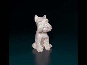 Zwergschnauzer dog 3D प्रिंट मॉडल