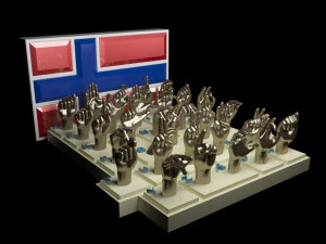 NSL Alphabet 3D Print Model