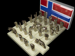 NSL Alphabet 3D Print Model