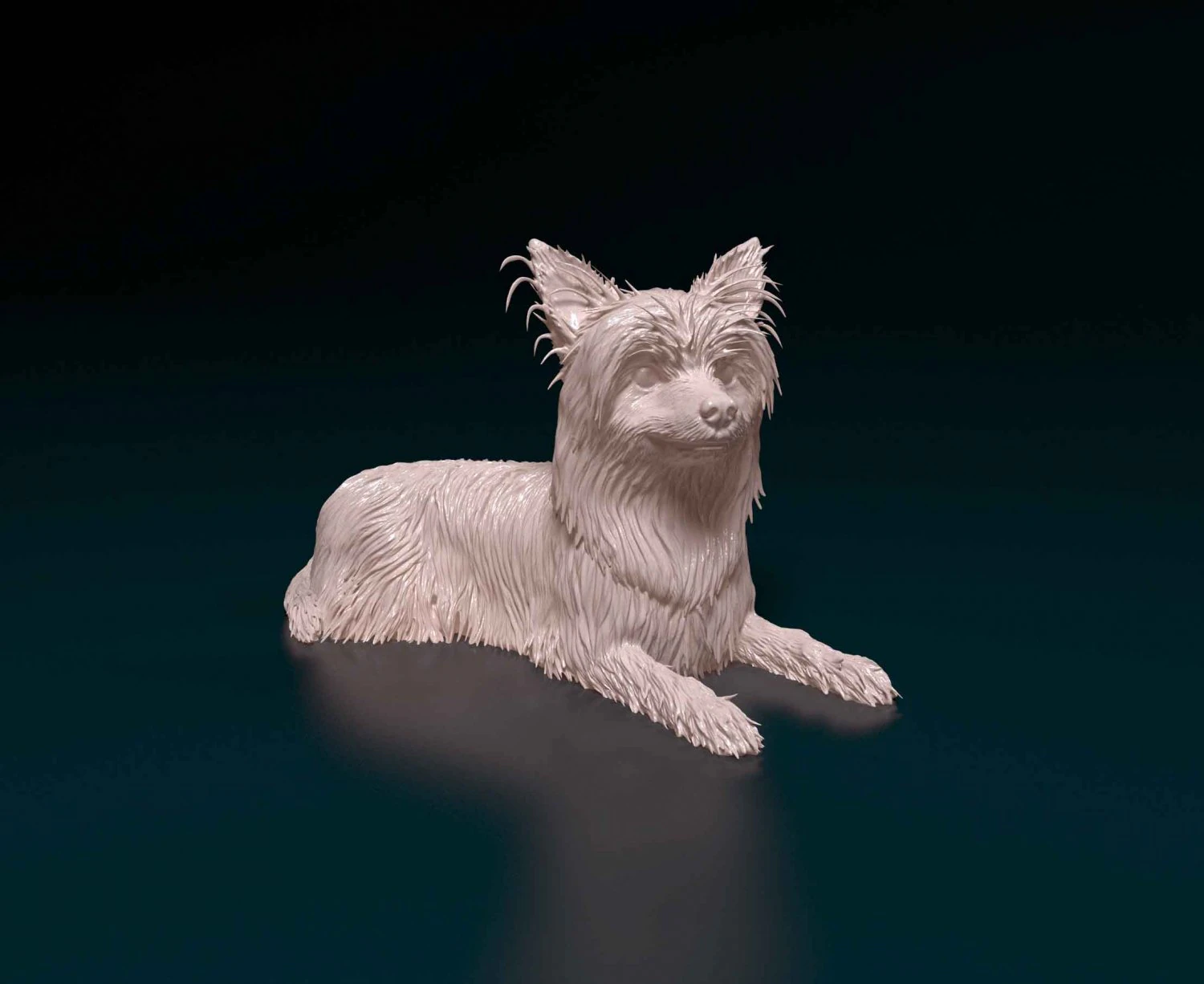 Yorkshire terrier 3D Print Model .c4d .max .obj .3ds .fbx .stl .blend 