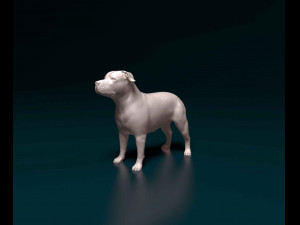 Pit Bull terrier Modelo de Impressão 3D
