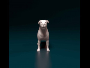 Pit Bull terrier Modelo de Impressão 3D