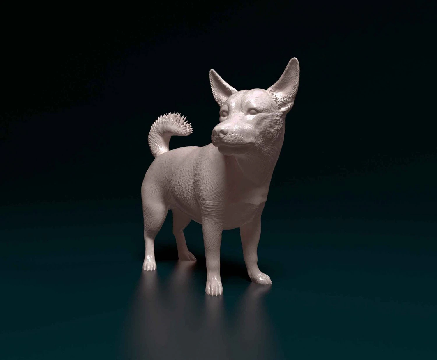Jack Russell cross 3D Print Model .c4d .max .obj .3ds .fbx .stl .blend 