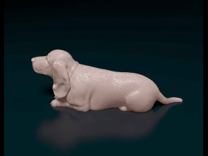 Basset Hound dog Modelo de impresión 3D