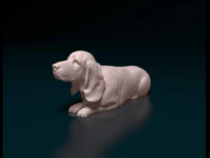Basset Hound dog 3D Print Model