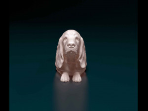 Basset Hound dog Modelo de impresión 3D