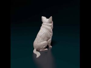 Chihuahua Long haired Modelo de impresión 3D
