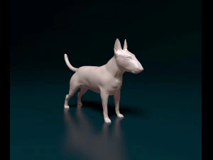Бультерьер сука 3D Принт Модель