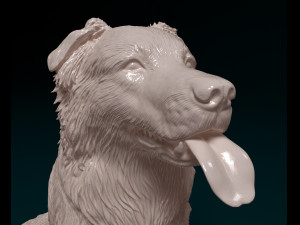 Border Collie cross 3Dプリントモデル
