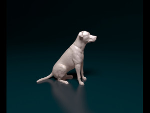 Cross breed dog 3 Model Cetak 3D