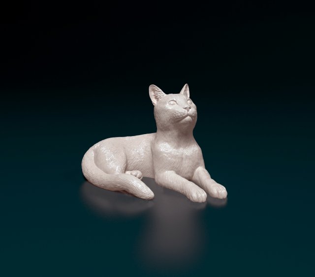 Cat Statue 3D model 3D printable