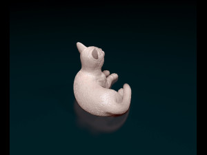 Cat lying down Model do druku 3D