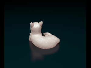 Cat lying down Model do druku 3D