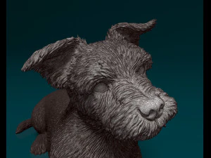 Yorkshire terrier dog 8 3D Print Model
