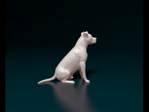 Staffordshire bull terrier 6 Modelo de Impressão 3D