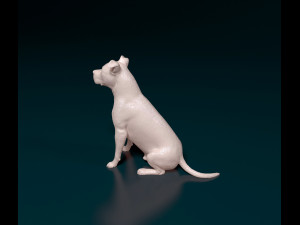 Staffordshire bull terrier 6 Modelo de Impressão 3D