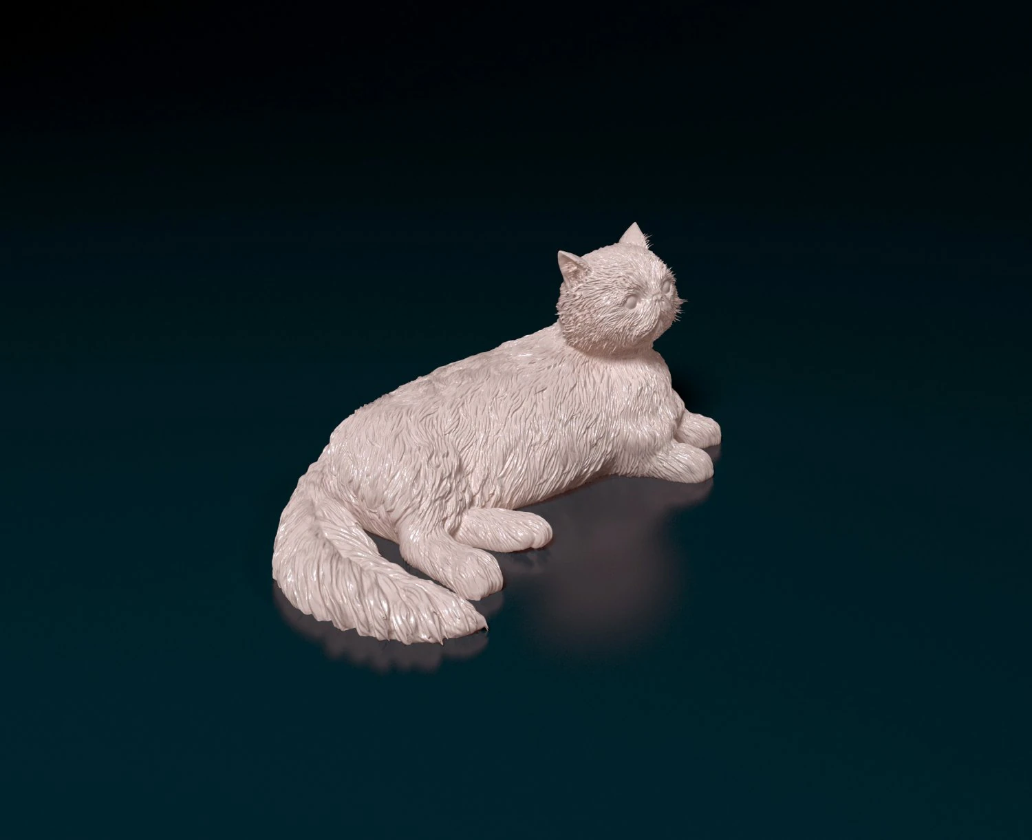 Persian Cat 3D Print Model .c4d .max .obj .3ds .fbx .stl .blend 