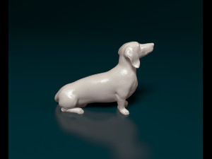 Dachshund 05 Modelo de Impressão 3D