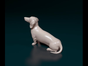 Dachshund 05 Modelo de Impressão 3D